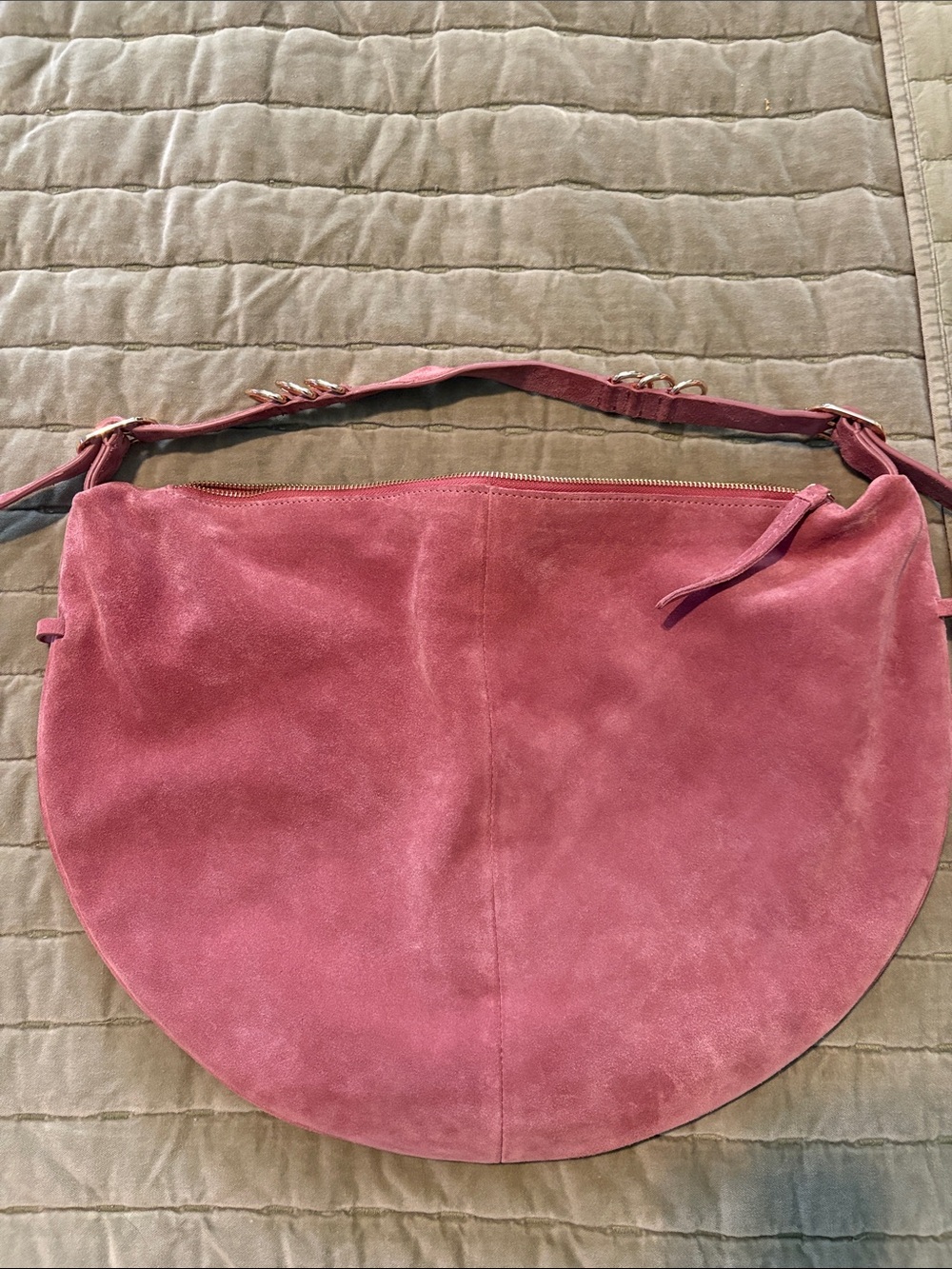 Anthropologie Belted Suede Hobo Bag (toasted marmalade) - Picture 4 of 6